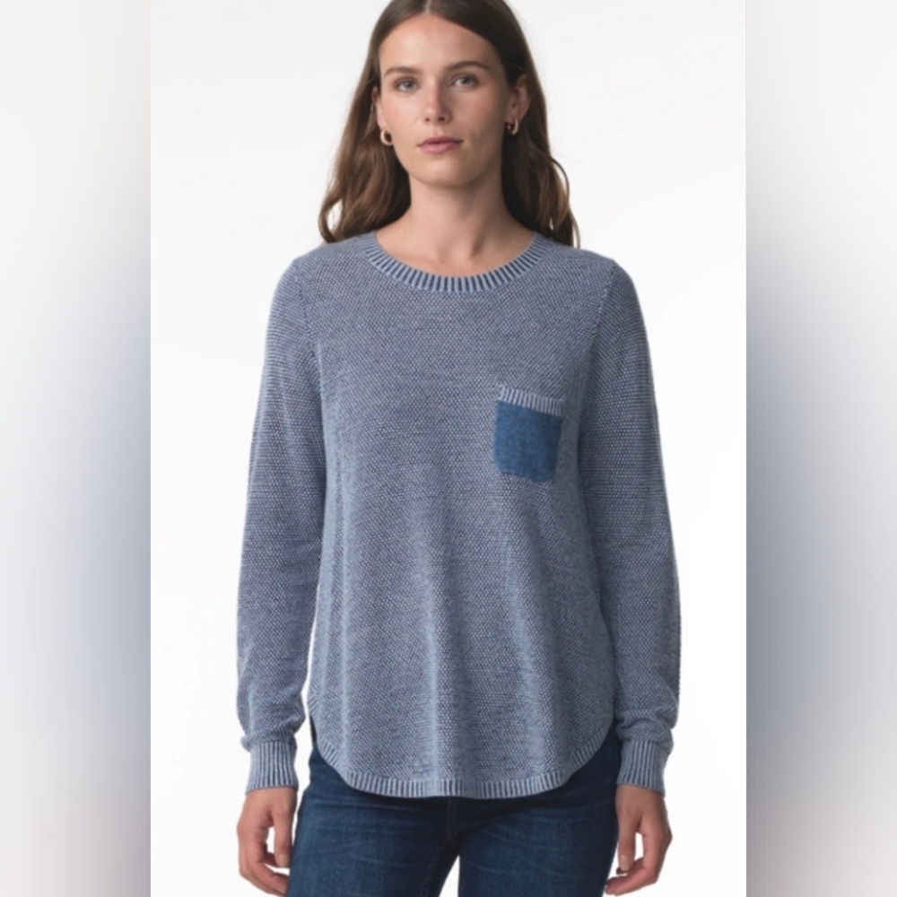 Anthropologie Zaket & Plover S Waffle Stitch Lambs Wool Cashmere Blend Sweater